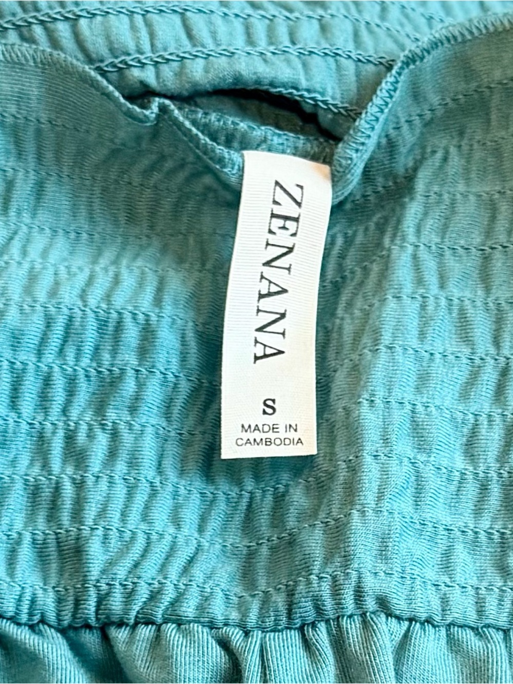 Zenana Smocked Waist Wide-Leg Pants NWOT